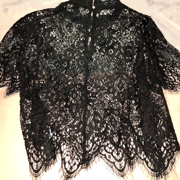 Black Lace Top - Picture 3 of 4